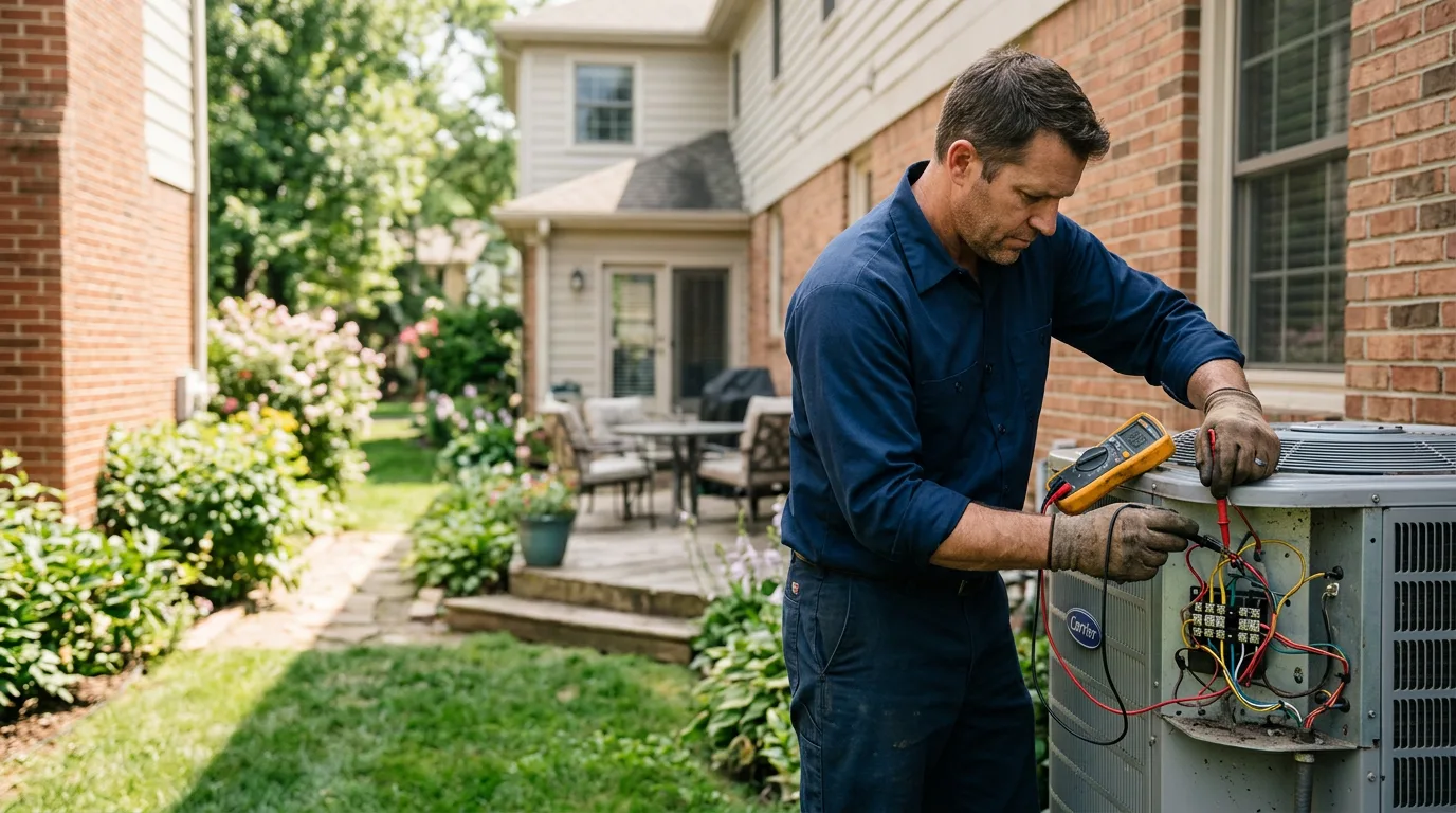 HVAC technician working near Union City, IN
